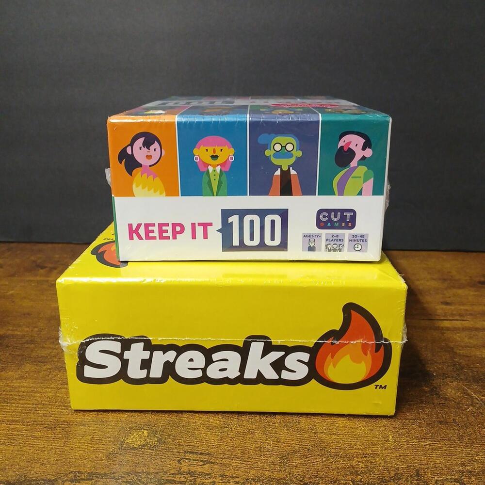 Lot of 2 New Sealed Party Games, Streaks & Keep It 100 Survey Game - Picture 6 of 6